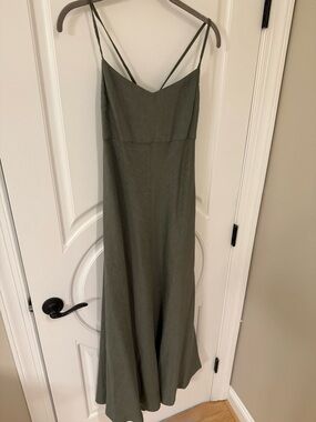 chinese dress ladies Theory Square Neck Midi Dress in White main image 0